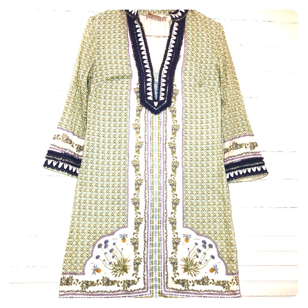 Tory Burch embroidered beach dress.